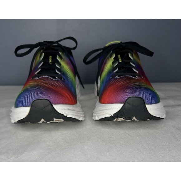 Hoka One One Rincon 3 Shoes Womens Size 8 Rainbow Multicolor Running 1119396BKML - Picture 4 of 15